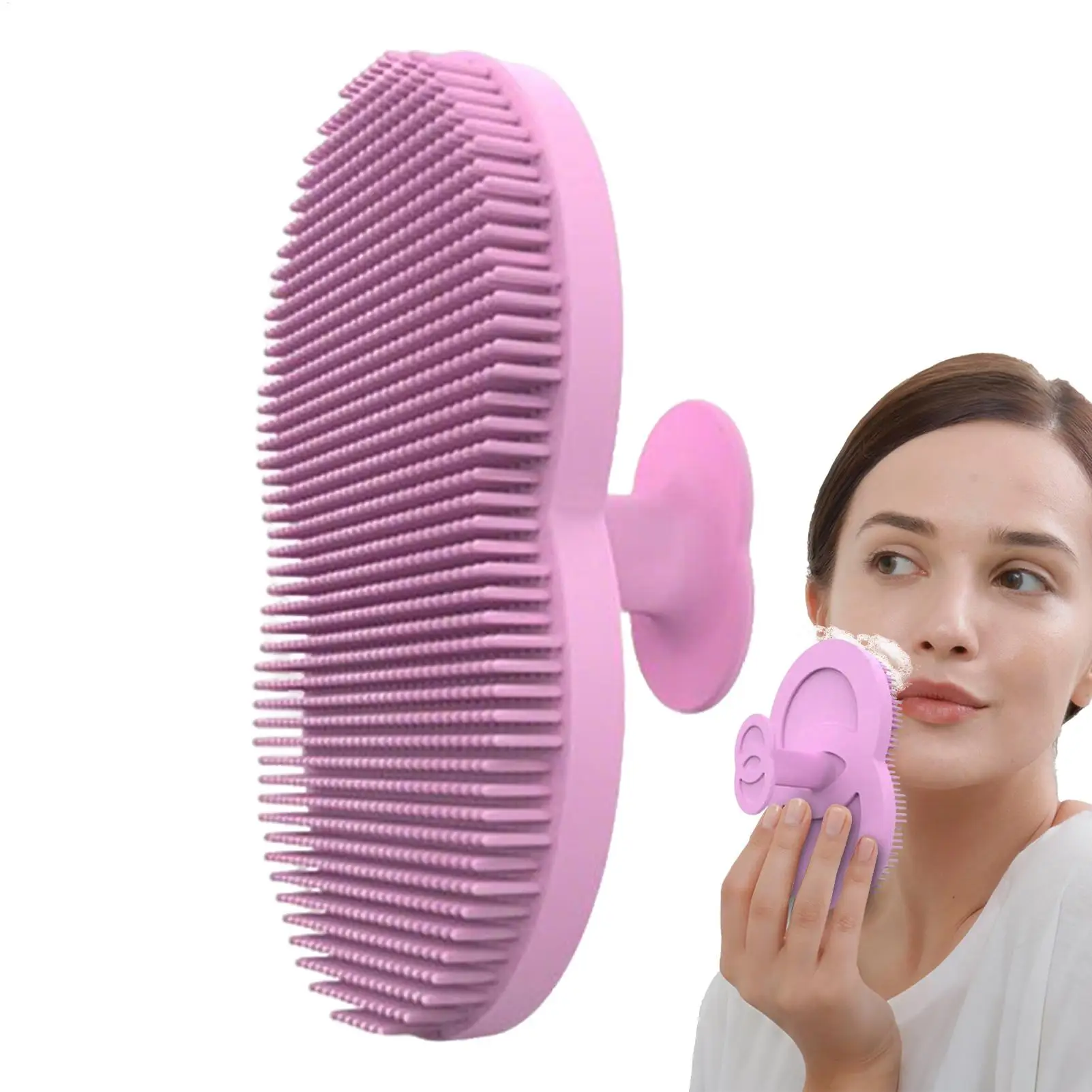 Silicone Face Scrubber Shower Scrub Brush Handheld Bath Scrubber for Women Men Soft Face and Egg Cleansing Brush Cleaning tools
Silicone Face Scrubber Shower Scrub Brush Handheld Bath Scrubber for Women Men Soft Face and Egg Cleansing Brush Cleaning tools