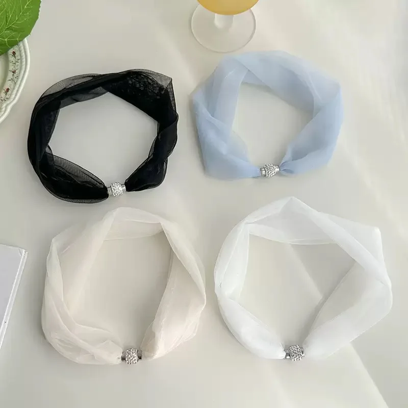 Summer Women's Lace Scarf Mesh Breathable Magnetic Buckle Small Scarf Neck Decorative Scarves Clothing Accessories
Summer Women's Lace Scarf Mesh Breathable Magnetic Buckle Small Scarf Neck Decorative Scarves Clothing Accessories