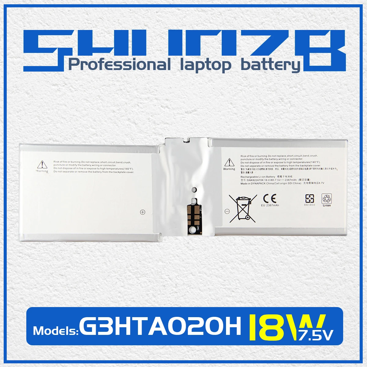 Аккумулятор G3HTA020H DAK822470K для Microsoft Surface Book 1st 1703 1704 1705 13,5 CR7-00005 CR7-00007, аккумулятор для экрана 7,5 в 18 Вт/ч
Аккумулятор G3HTA020H DAK822470K для Microsoft Surface Book 1st 1703 1704 1705 13,5 CR7-00005 CR7-00007, аккумулятор для экрана 7,5 в 18 Вт/ч