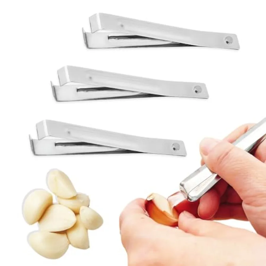 3PCS Stainless Steel Garlic Peeler - Garlic Peeler Clips Skin Remover - Easily Remove The Garlic Skin - Avoid Garlic Smell On Y
3PCS Stainless Steel Garlic Peeler - Garlic Peeler Clips Skin Remover - Easily Remove The Garlic Skin - Avoid Garlic Smell On Y