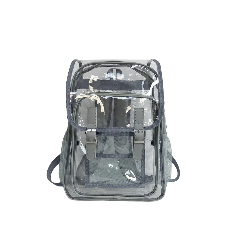 Trendy Flip Clear Backpack Large Heavy Duty PVC Transparent Backpack Stadium Sport Transparent Bag high quality Travel Backpack
Trendy Flip Clear Backpack Large Heavy Duty PVC Transparent Backpack Stadium Sport Transparent Bag high quality Travel Backpack