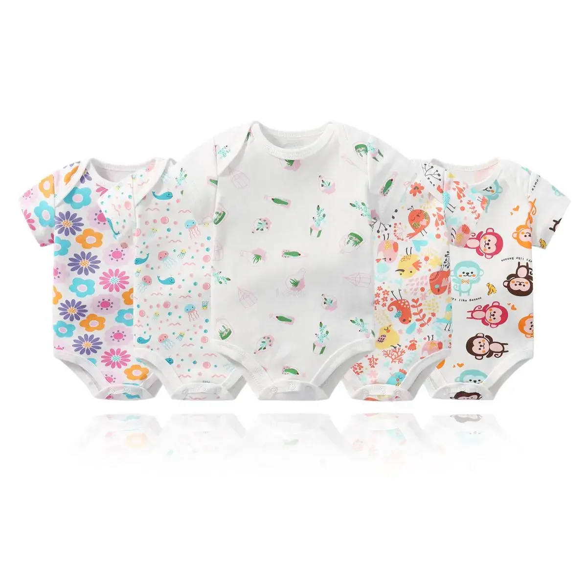 5Pcs/Lot Newborn Baby Rompers Girls Boys Cute Cartoon Clothes For Kids Short Sleeve Summer Jumpsuit Outfits Bodysuits Wholesale
5Pcs/Lot Newborn Baby Rompers Girls Boys Cute Cartoon Clothes For Kids Short Sleeve Summer Jumpsuit Outfits Bodysuits Wholesale