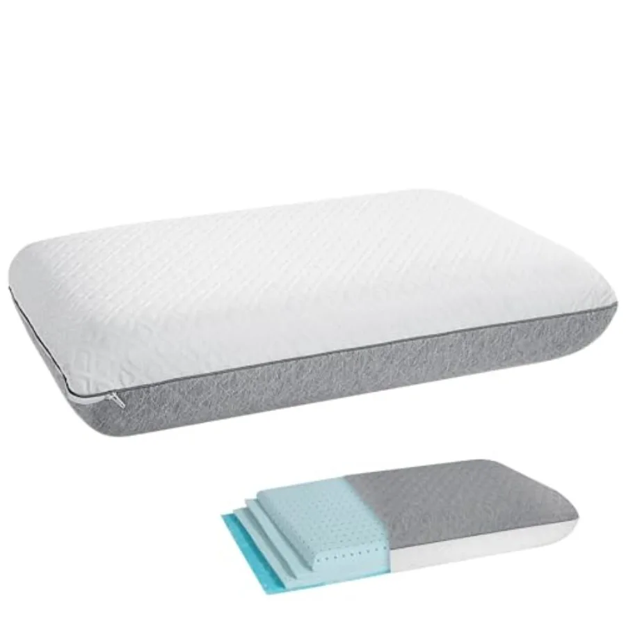 Firm Adjustable Thin Memory Foam Pillow-16 Heights from 0.75 to 4.5in, Cooling Cervical Pillow for Neck Pain Relief, CertiPUR-U
Firm Adjustable Thin Memory Foam Pillow-16 Heights from 0.75 to 4.5in, Cooling Cervical Pillow for Neck Pain Relief, CertiPUR-U
