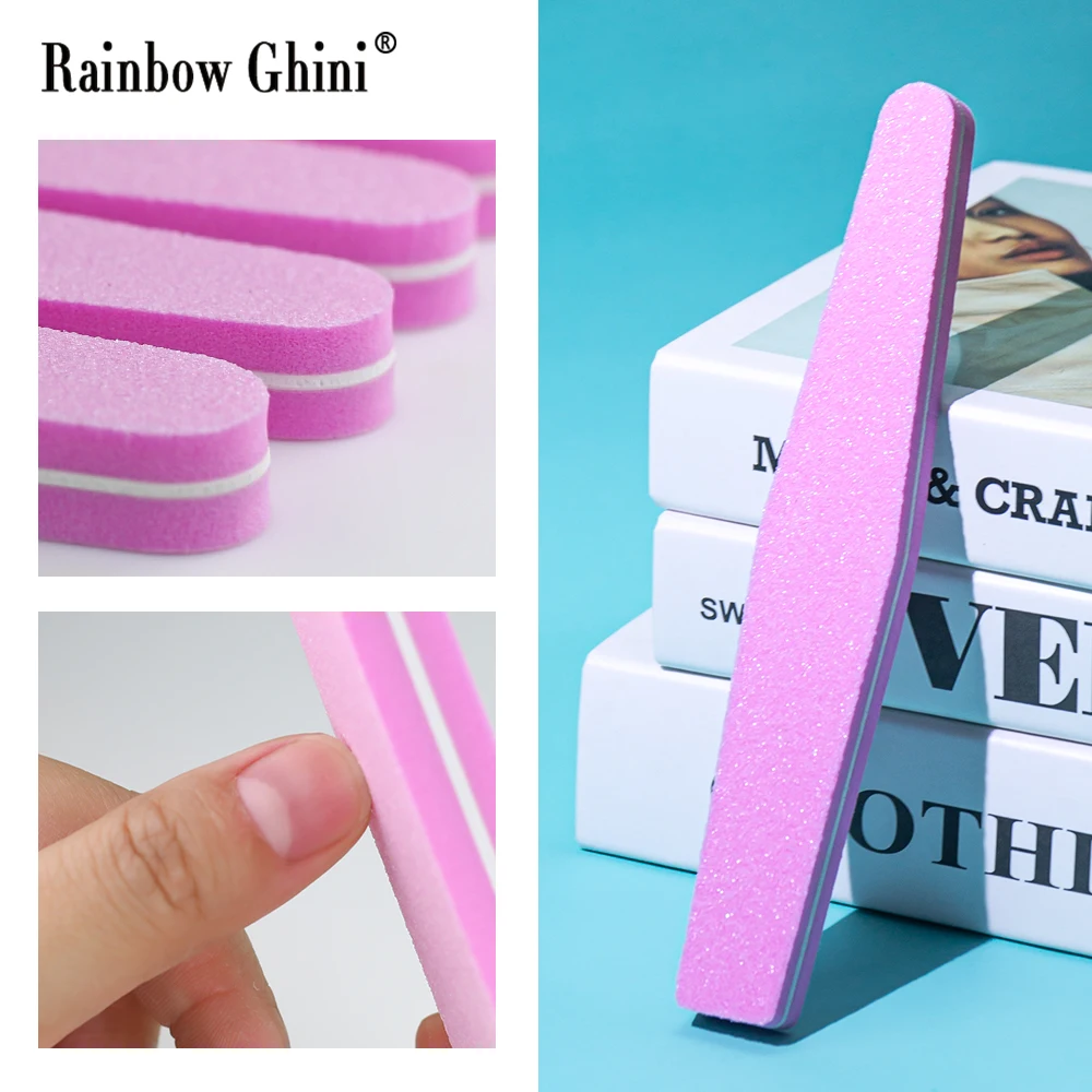 Rainbow Ghini 1/5/10Pcs/Set Pink Nail File Buffer 100/180 Sandpaper Nail Sanding Grinding Gel Nail Polish Manicure Tool
Rainbow Ghini 1/5/10Pcs/Set Pink Nail File Buffer 100/180 Sandpaper Nail Sanding Grinding Gel Nail Polish Manicure Tool