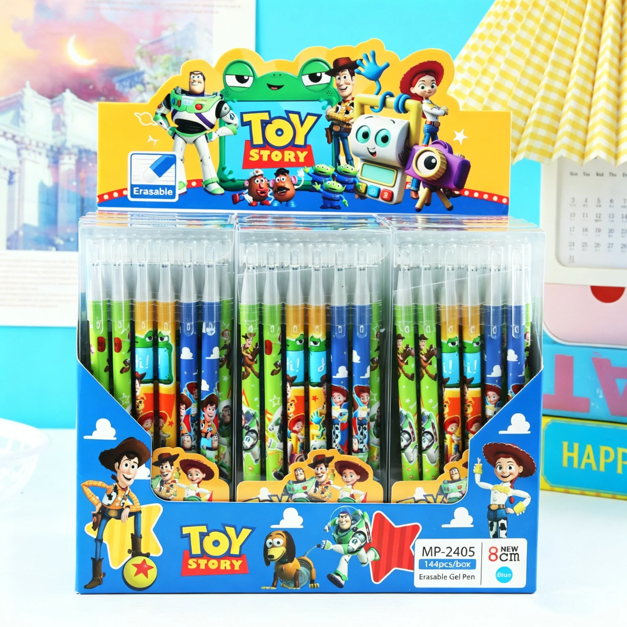New 6/24pcs Toy Story Magic Erasable Gel Pens Set Blue Ink 0.5mm Fine Point Neutral Student Office School Supplies Birthday Gift
New 6/24pcs Toy Story Magic Erasable Gel Pens Set Blue Ink 0.5mm Fine Point Neutral Student Office School Supplies Birthday Gift