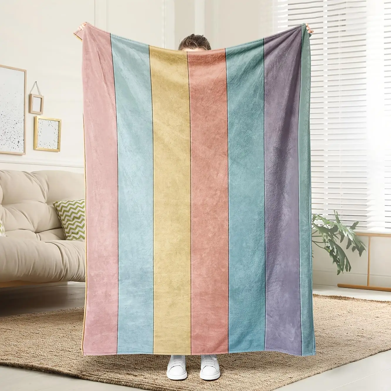 1 шт. удлиненное мягкое фланелевое одеяло - пастельные цвета радуги оранжевый желтый синий фиолетовый бирюзовый-все-S
1 шт. удлиненное мягкое фланелевое одеяло - пастельные цвета радуги оранжевый желтый синий фиолетовый бирюзовый-все-S