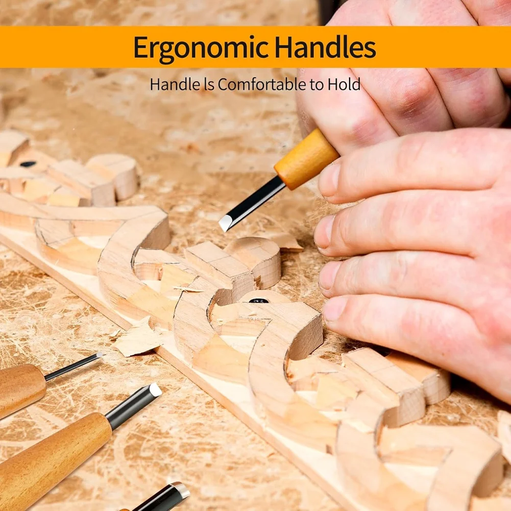 Wood Carving Tools Set - 20 Pcs Wood Carving Knifes Set Beginner Whittling Kit with Canvas Case for Adults Children
Wood Carving Tools Set - 20 Pcs Wood Carving Knifes Set Beginner Whittling Kit with Canvas Case for Adults Children