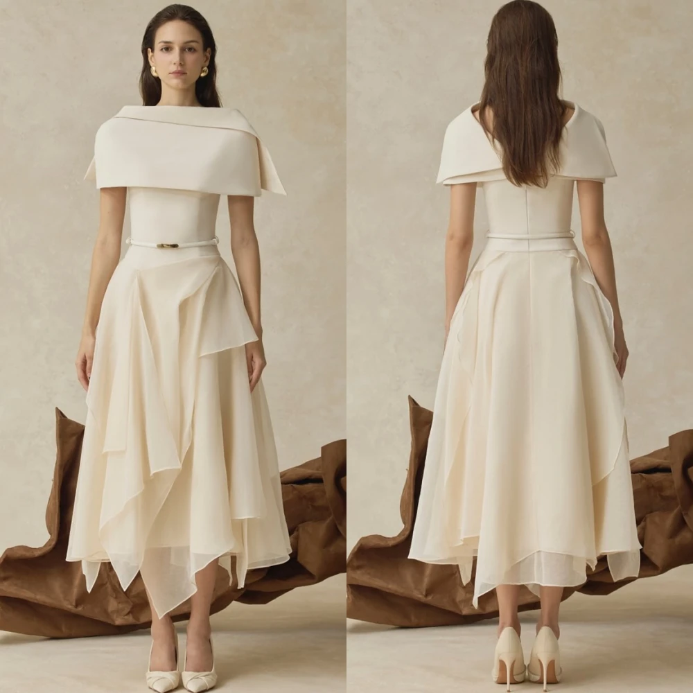 Customized Temperament Chiffon Evening Dress Elegant Short Sleeves Prom Dress Delicate Shawl Special Occasion Gowns
Customized Temperament Chiffon Evening Dress Elegant Short Sleeves Prom Dress Delicate Shawl Special Occasion Gowns