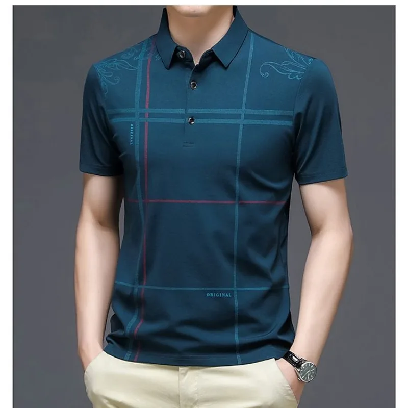 Short Sleeve Polo T-shirt Summer Clothes for Men Lapel Pullover Loose Fashion Striped Plaid Letter Printing Casual Vintage Tops
Short Sleeve Polo T-shirt Summer Clothes for Men Lapel Pullover Loose Fashion Striped Plaid Letter Printing Casual Vintage Tops