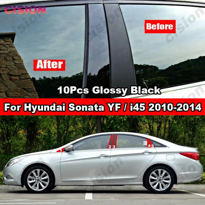 For Hyundai Sonata YF i45 2010-2014 Car Window Door Column B C Pillars Post Cover Trim Black Carbon Fiber Mirror Effect Sticker
For Hyundai Sonata YF i45 2010-2014 Car Window Door Column B C Pillars Post Cover Trim Black Carbon Fiber Mirror Effect Sticker