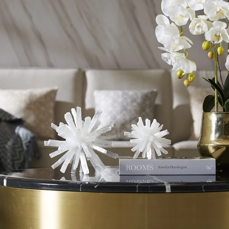 Luxury Modern Mineral Spar White Thorn Ball Flower Ornaments Decoration Home Accessories Model Room Hot Sale Soft Furnishings
Luxury Modern Mineral Spar White Thorn Ball Flower Ornaments Decoration Home Accessories Model Room Hot Sale Soft Furnishings