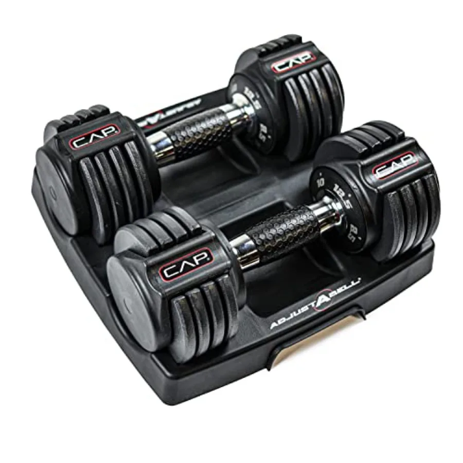 12.5 lb Pair Adjustable Dumbbell with Contoured Full Rotation Handle Honeycomb Design Chrome
12.5 lb Pair Adjustable Dumbbell with Contoured Full Rotation Handle Honeycomb Design Chrome