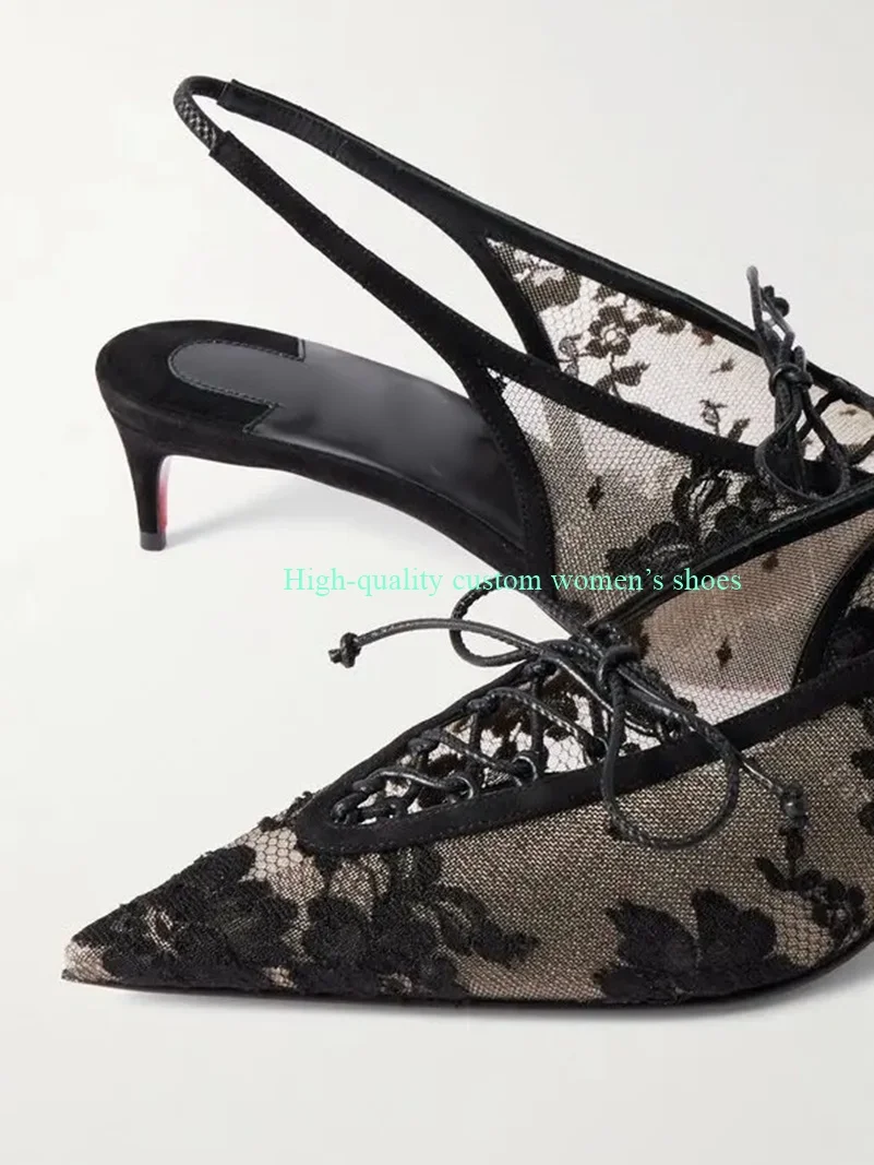 Pointed Lace Flower Decorations Hollowed-out Instep High-Heeled Sandals Summer Handcrafted Luxury High Heel Sell Like hot Cakes
Pointed Lace Flower Decorations Hollowed-out Instep High-Heeled Sandals Summer Handcrafted Luxury High Heel Sell Like hot Cakes