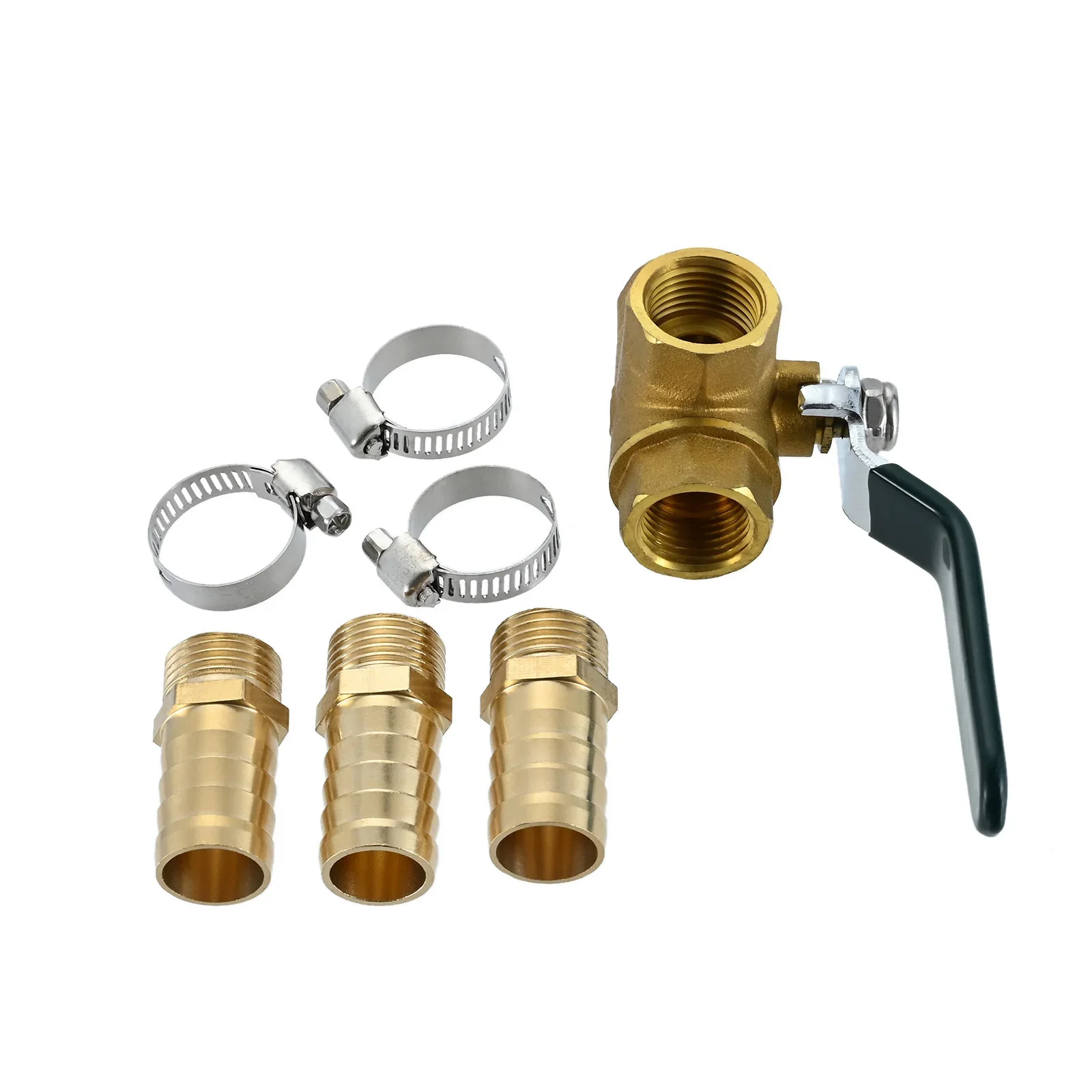 1 комплект 3-ходового L-портового запорного шарового крана с резьбой 1/2 дюйма G и зубчатым шлангом Т-образного латунного фитинга, один переключатель с 3 хомутами для труб
1 комплект 3-ходового L-портового запорного шарового крана с резьбой 1/2 дюйма G и зубчатым шлангом Т-образного латунного фитинга, один переключатель с 3 хомутами для труб