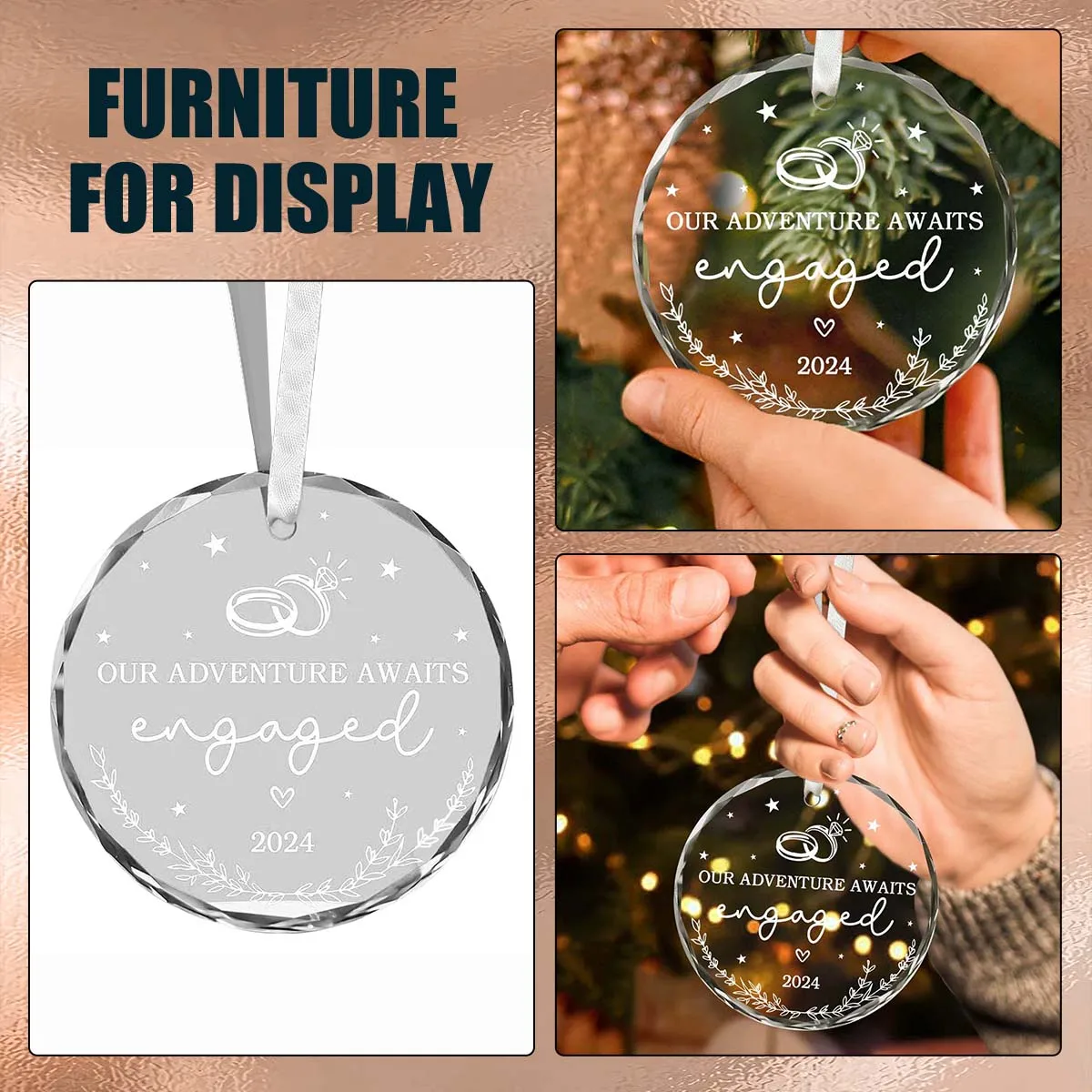 Crystal Glass Transparent Ornaments, Exquisite Disc Design Pattern Decoration, Christmas Decoration, Wedding Banquet Decoration
Crystal Glass Transparent Ornaments, Exquisite Disc Design Pattern Decoration, Christmas Decoration, Wedding Banquet Decoration