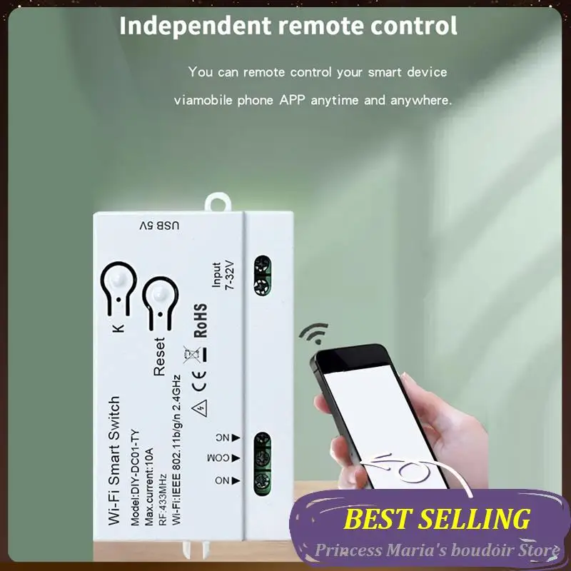 AB30-Tuya Wifi Smart Switch DIY Timer 1CH 7-32V USB 5V 2.4G Wifi Smartlife Home Automation Module For Alexa Google Home IFTT
AB30-Tuya Wifi Smart Switch DIY Timer 1CH 7-32V USB 5V 2.4G Wifi Smartlife Home Automation Module For Alexa Google Home IFTT