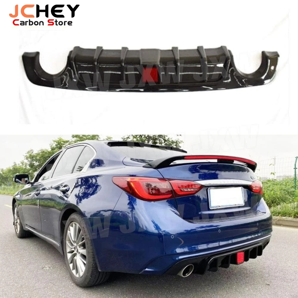 JCHEY ABS Gloss Black Car Rear Bumper Lip Diffuser W/ LED For Infiniti Q50 18-21 Spoiler Auto Cover Body Kits Car Accessories
JCHEY ABS Gloss Black Car Rear Bumper Lip Diffuser W/ LED For Infiniti Q50 18-21 Spoiler Auto Cover Body Kits Car Accessories