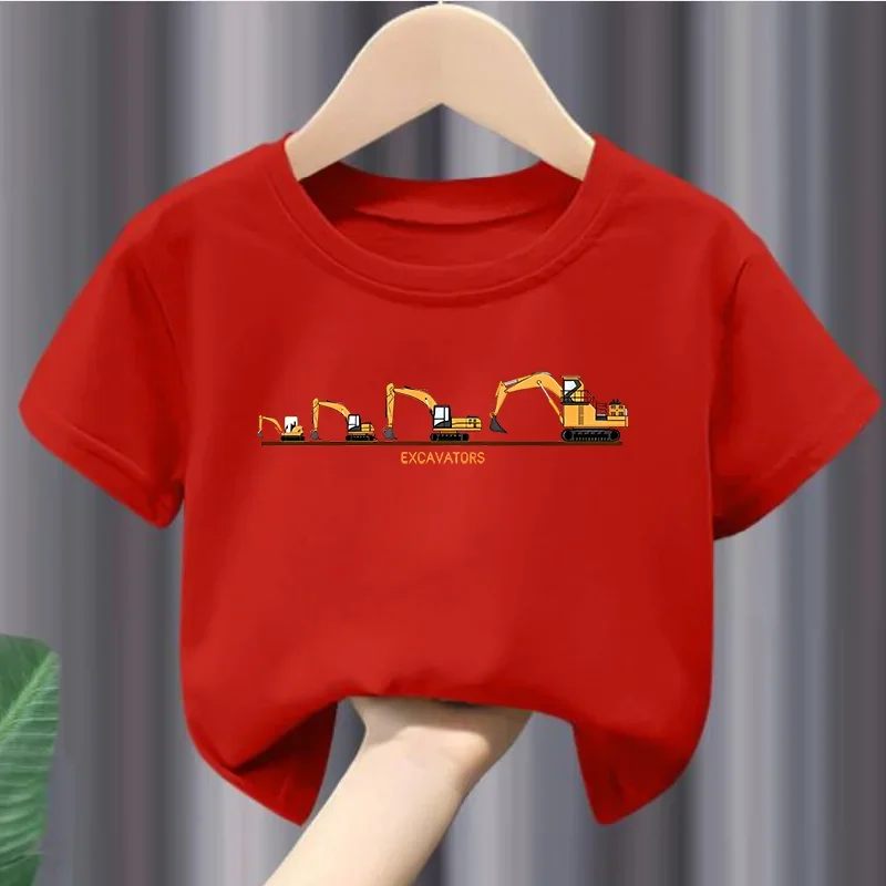 Boys Casual Short-sleeved T-shirt Excavator Printed Summer Crew-neck Top Modal Fabric Children's Wear Clothes
Boys Casual Short-sleeved T-shirt Excavator Printed Summer Crew-neck Top Modal Fabric Children's Wear Clothes