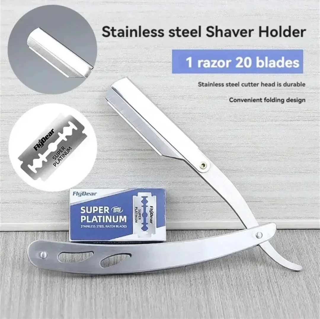 Classic Razor Manual Shaving Face Shaving Trimming Eyebrow Razor Stainless Steel Shaving Head Razor Men'S Beard Razor
Classic Razor Manual Shaving Face Shaving Trimming Eyebrow Razor Stainless Steel Shaving Head Razor Men'S Beard Razor
