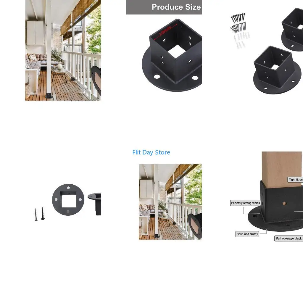 F92C Sturdy Square Base Support Brackets for Garden Fence and Balconies Railings
F92C Sturdy Square Base Support Brackets for Garden Fence and Balconies Railings