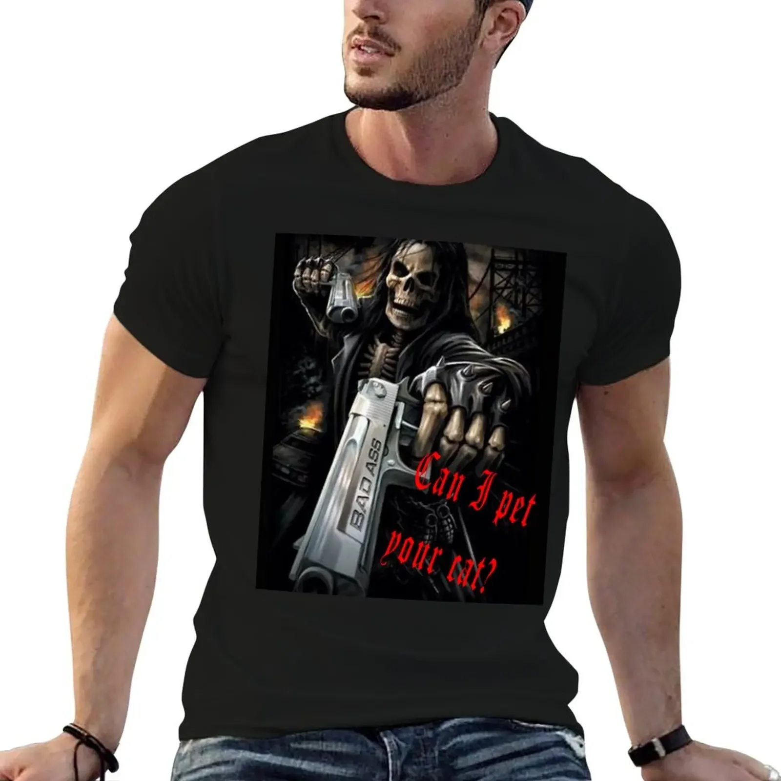 Can I pet your Cat T-Shirt boys animal print plus size clothes cotton man t-shirts blacks fitted t shirts for men
Can I pet your Cat T-Shirt boys animal print plus size clothes cotton man t-shirts blacks fitted t shirts for men