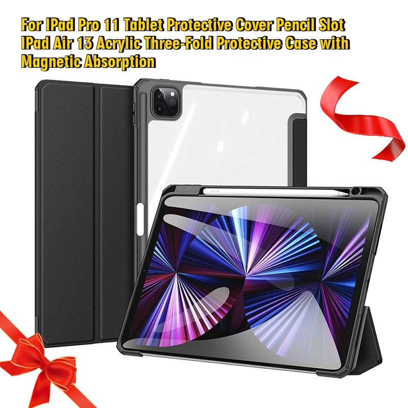 For IPad Air 13-inch Tablets (with Pen Slot) Acrylic Three-fold Magnetic Protective Case
For IPad Air 13-inch Tablets (with Pen Slot) Acrylic Three-fold Magnetic Protective Case