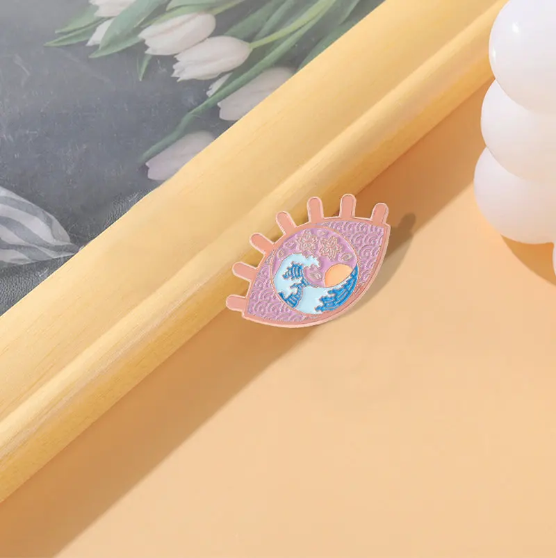 10 PCS / LOT Ocean Wave Eye Enamel Pins Custom Ukiyo-e Scenery Brooches Lapel Badges Painting Art Jewelry
10 PCS / LOT Ocean Wave Eye Enamel Pins Custom Ukiyo-e Scenery Brooches Lapel Badges Painting Art Jewelry