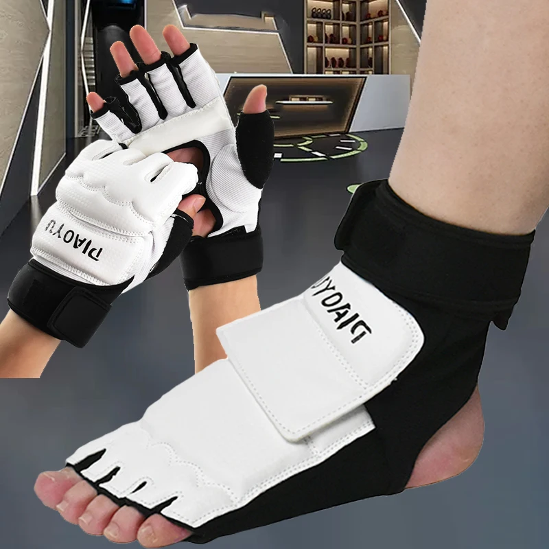 High-Quality Taekwondo PU Hand Gloves Foot Socks Protector Guard Karate Boxing Ankle Palm Protector Guard Gear Suit
High-Quality Taekwondo PU Hand Gloves Foot Socks Protector Guard Karate Boxing Ankle Palm Protector Guard Gear Suit