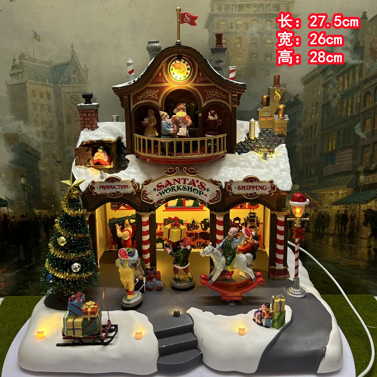 Lemax Ceramic Painted Night Lamp House Miniature Version of European Building Figurine Home Furnishing Living Room Ornament Gift
Lemax Ceramic Painted Night Lamp House Miniature Version of European Building Figurine Home Furnishing Living Room Ornament Gift