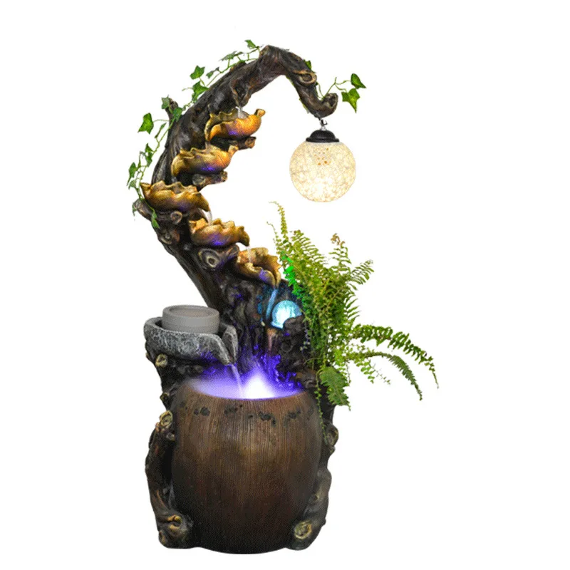 Flowing water fountain ornament living room lucky fish tank humidifier creative home decoration
Flowing water fountain ornament living room lucky fish tank humidifier creative home decoration