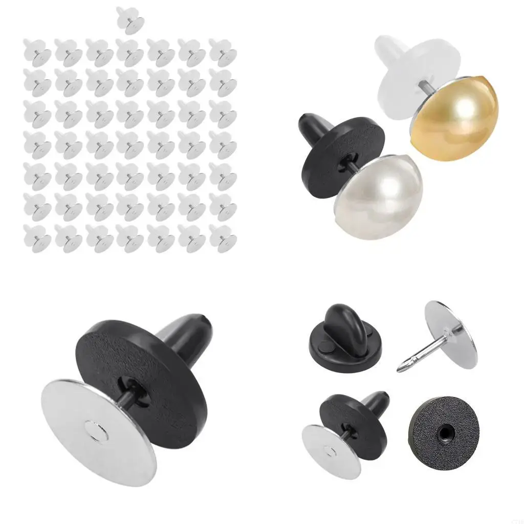 50 Pieces Rubber Butterfly Buttons Cap Clasps for Sewing Projects Accessories Portable
50 Pieces Rubber Butterfly Buttons Cap Clasps for Sewing Projects Accessories Portable