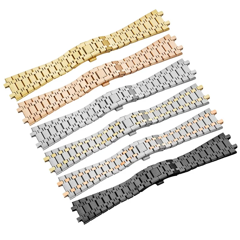 904L Solid Stainless Steel Watchband For AP 15400 15703 AP ROYAL OAK Audemars Piguet Royal Oak Watch Strap 26mm Men Bracelet
904L Solid Stainless Steel Watchband For AP 15400 15703 AP ROYAL OAK Audemars Piguet Royal Oak Watch Strap 26mm Men Bracelet