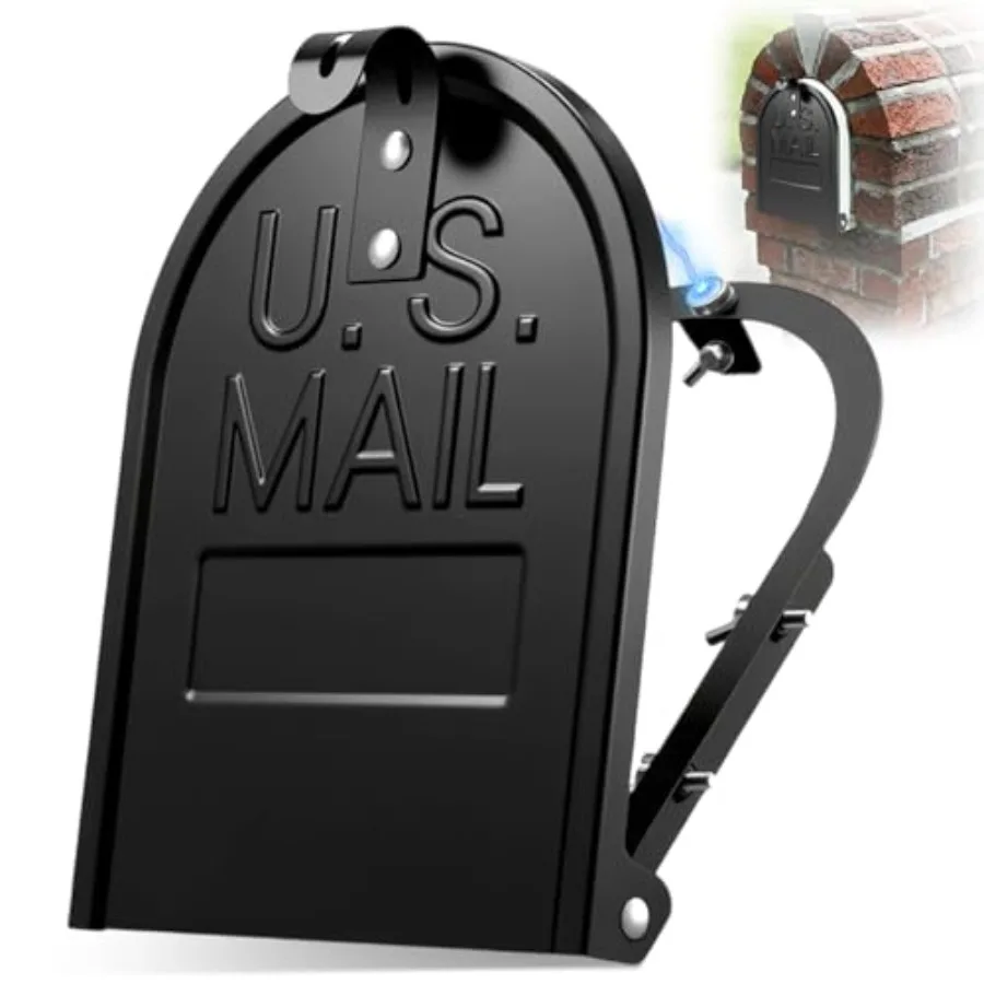 Mailbo Door Replacement Black Metal Snap-in Door Mailbo Cover with Magnetic Closure Durable Mail Bo Repair Kit for Brick Mail B
Mailbo Door Replacement Black Metal Snap-in Door Mailbo Cover with Magnetic Closure Durable Mail Bo Repair Kit for Brick Mail B