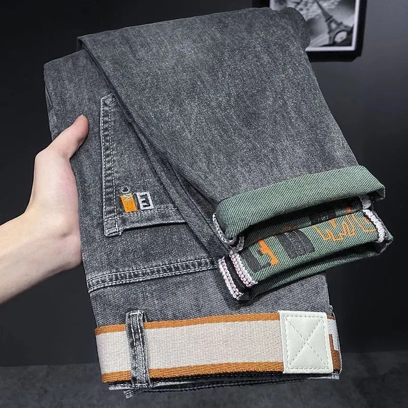 Men's Jeans Spring and Autumn New All-match Trendy Stretch Small Straight Tube Ash Printing Long Pants Washed
Men's Jeans Spring and Autumn New All-match Trendy Stretch Small Straight Tube Ash Printing Long Pants Washed