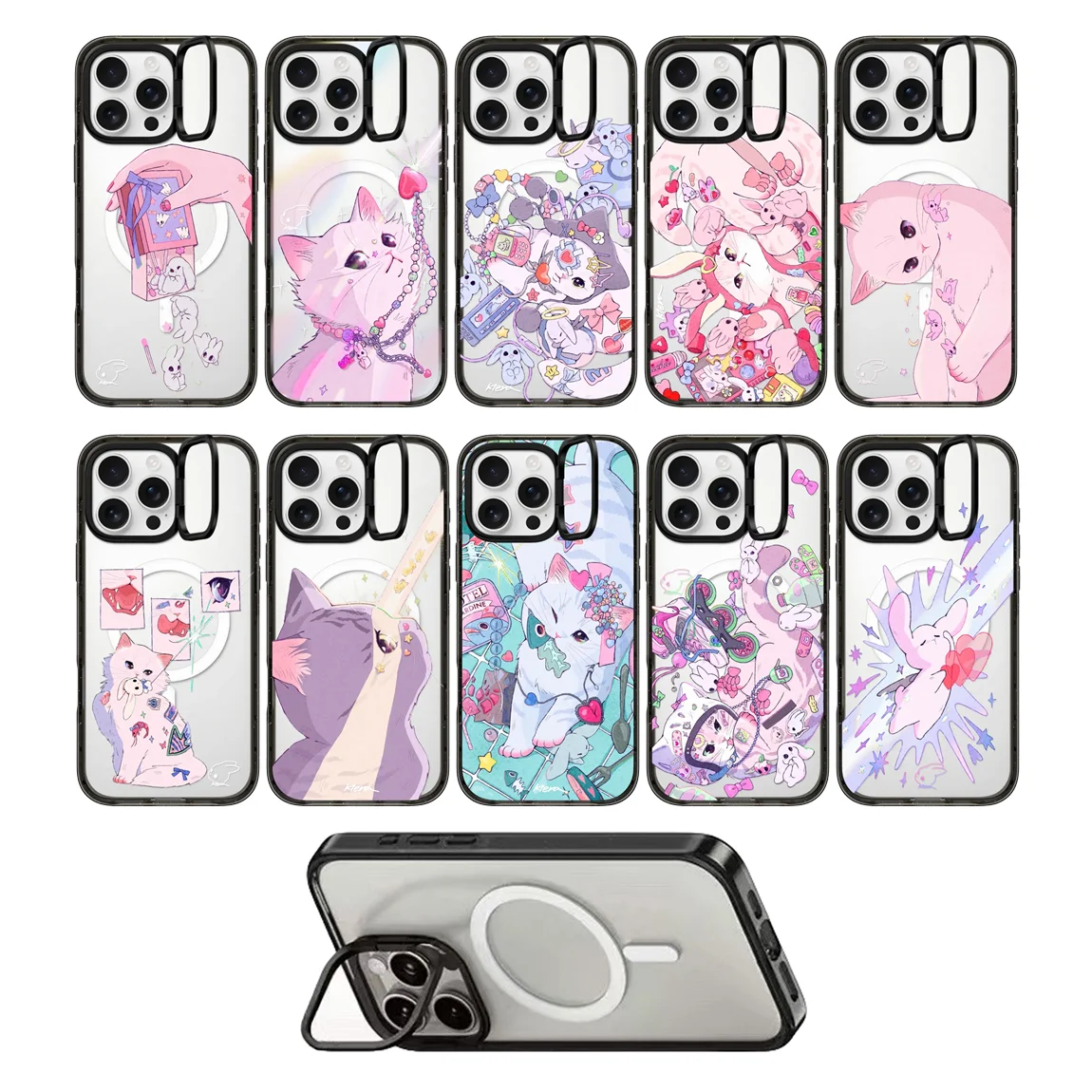 Pink Cat Illustration Cartoon Camera Ring Stand Acrylic Magnetic Cover for IPhone 14 15 16 17 Pro Max Case for IPhone 17Pro
Pink Cat Illustration Cartoon Camera Ring Stand Acrylic Magnetic Cover for IPhone 14 15 16 17 Pro Max Case for IPhone 17Pro