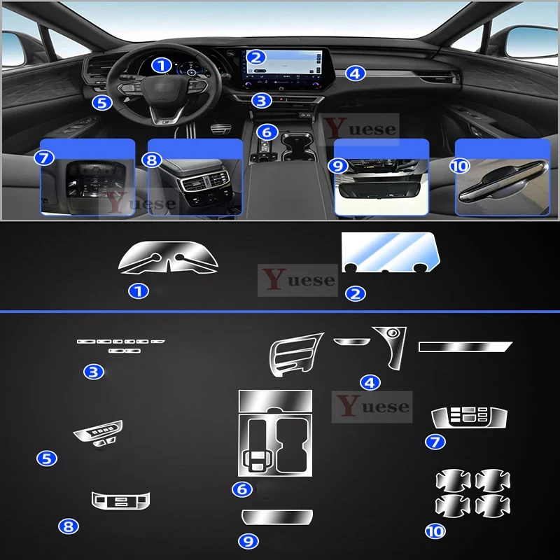 For Lexus RX RX350 RX350h RX500 TPU Transparent Film Car Interior Sticker Center Console Gear AC Air Door Dashboard Panel
For Lexus RX RX350 RX350h RX500 TPU Transparent Film Car Interior Sticker Center Console Gear AC Air Door Dashboard Panel