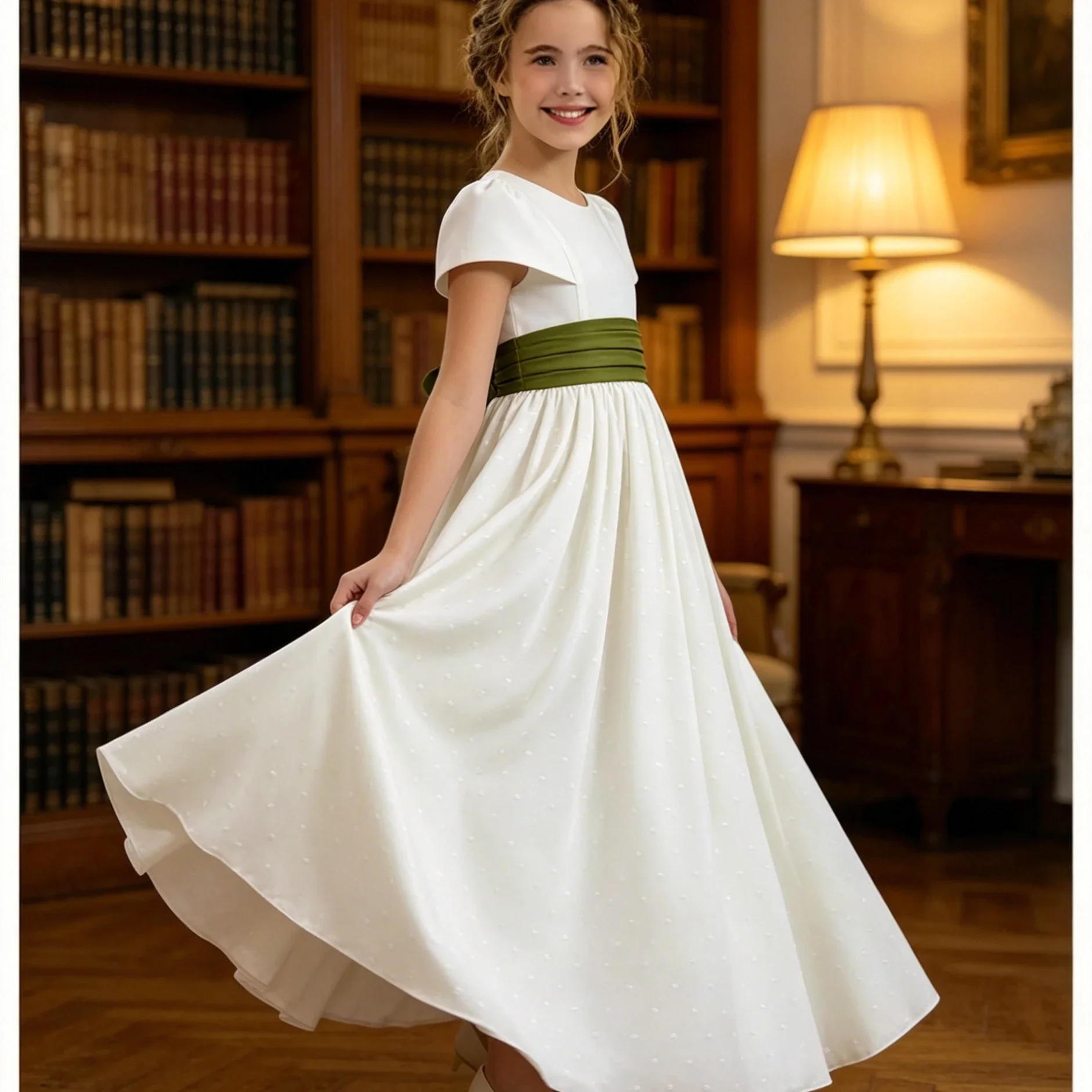 Custom Light Luxury Flower Girl Dress Wedding Party Birthday Pageant Runway Gown Kids Formal Wear Cap Sleeve Satin A-Line Dress
Custom Light Luxury Flower Girl Dress Wedding Party Birthday Pageant Runway Gown Kids Formal Wear Cap Sleeve Satin A-Line Dress
