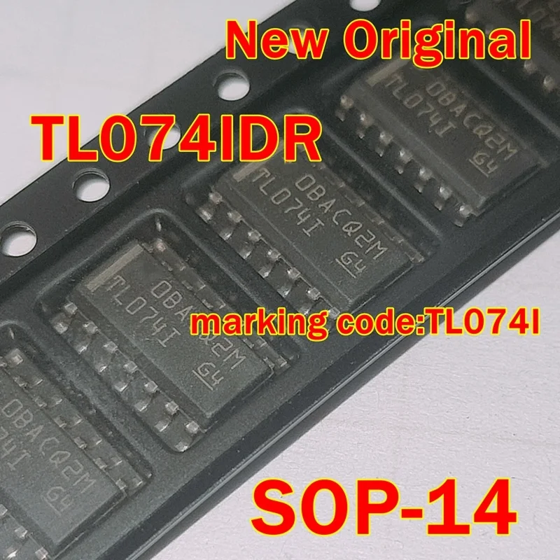 TL074IDR marking code:TL074I SOP-14 New and Original LOW-NOISE JFET-INPUT OPERATIONAL AMPLIFIERS
TL074IDR marking code:TL074I SOP-14 New and Original LOW-NOISE JFET-INPUT OPERATIONAL AMPLIFIERS
