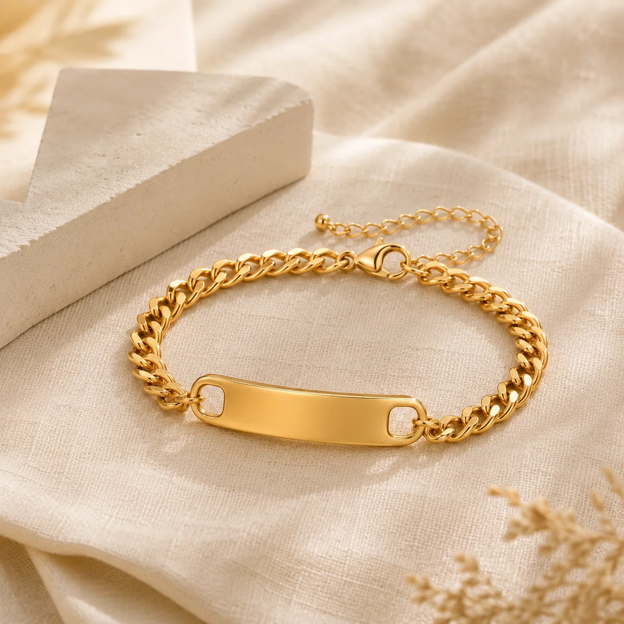 Custom Name ID Bracelet Personalized Stainless Steel Engraved Chain Bracelet Gift for Men Women
Custom Name ID Bracelet Personalized Stainless Steel Engraved Chain Bracelet Gift for Men Women