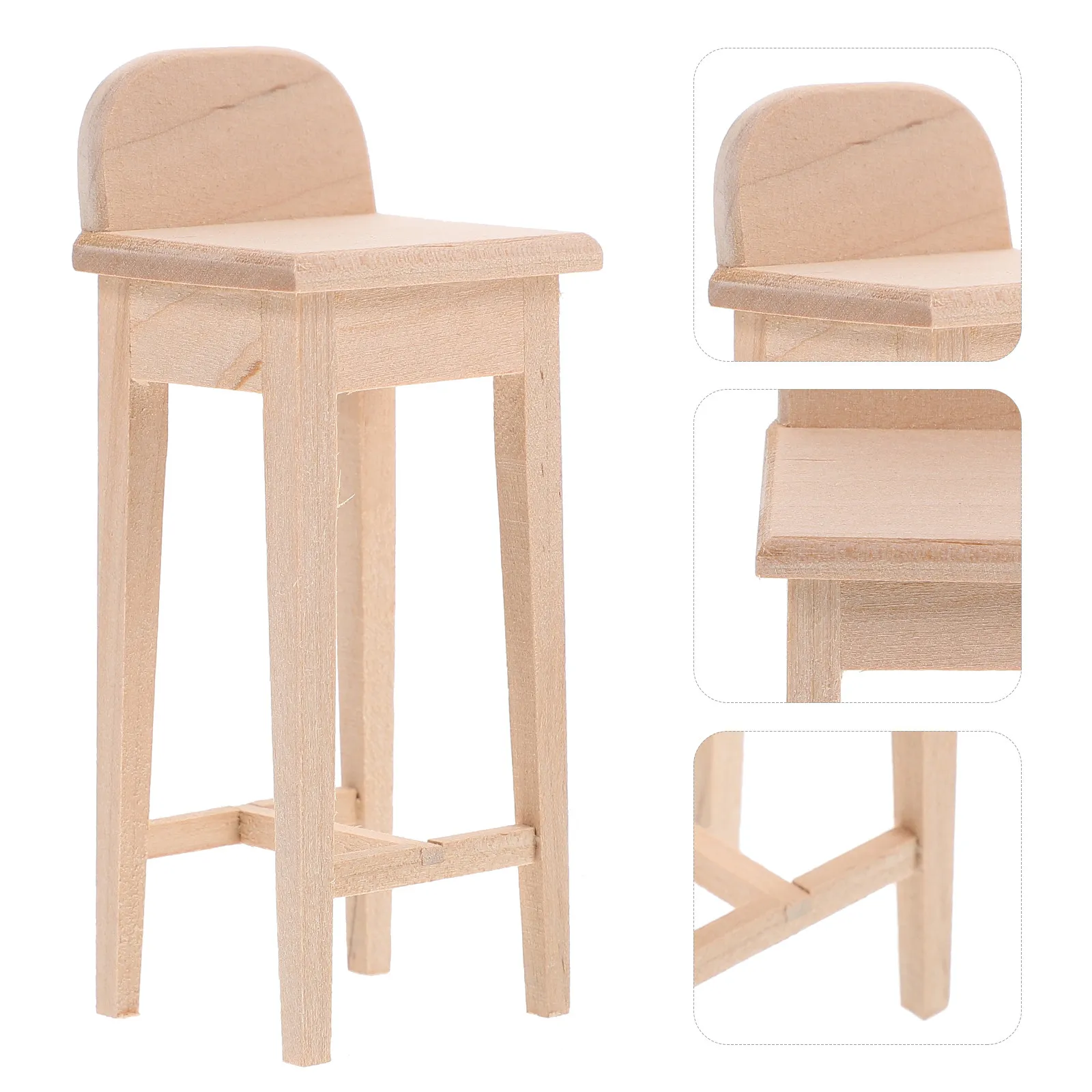 Miniature Chair Accessory Realistic Mini House Furniture Decorative Miniature Stool Chair for Kitchen Landscaping Mini House
Miniature Chair Accessory Realistic Mini House Furniture Decorative Miniature Stool Chair for Kitchen Landscaping Mini House