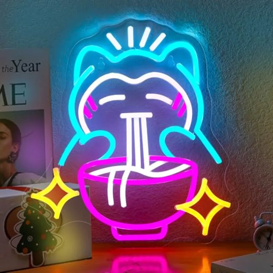 Ramen Neon Sign Cute Bear Noodles Neon Sign for Wall Decor LED Dimmable Japanese Wall Decor Neon Light USB Poweredfor Gaming Ro
Ramen Neon Sign Cute Bear Noodles Neon Sign for Wall Decor LED Dimmable Japanese Wall Decor Neon Light USB Poweredfor Gaming Ro