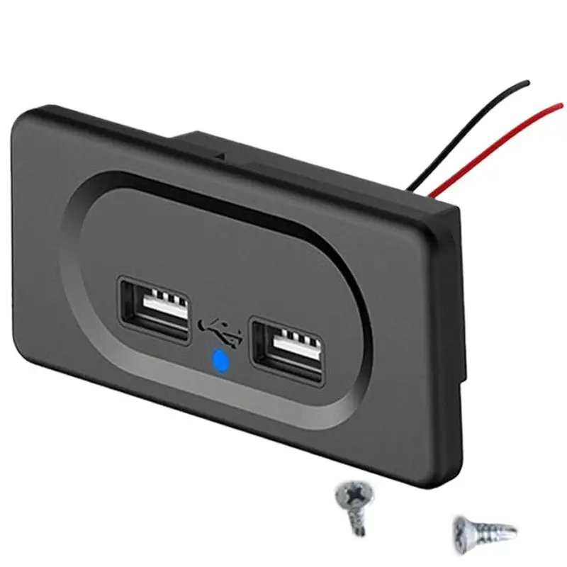 Розетка для автофургона, USB-розетка с 2 портами для зарядки, для автобусов и домов на колесах
Розетка для автофургона, USB-розетка с 2 портами для зарядки, для автобусов и домов на колесах