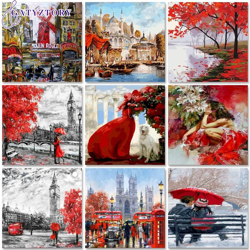 GATYZTORY 40x50cm Painting by numbers Acrylic paints Canvas painting Scenery DIY Paint by numbers Art supplies Home decor
GATYZTORY 40x50cm Painting by numbers Acrylic paints Canvas painting Scenery DIY Paint by numbers Art supplies Home decor