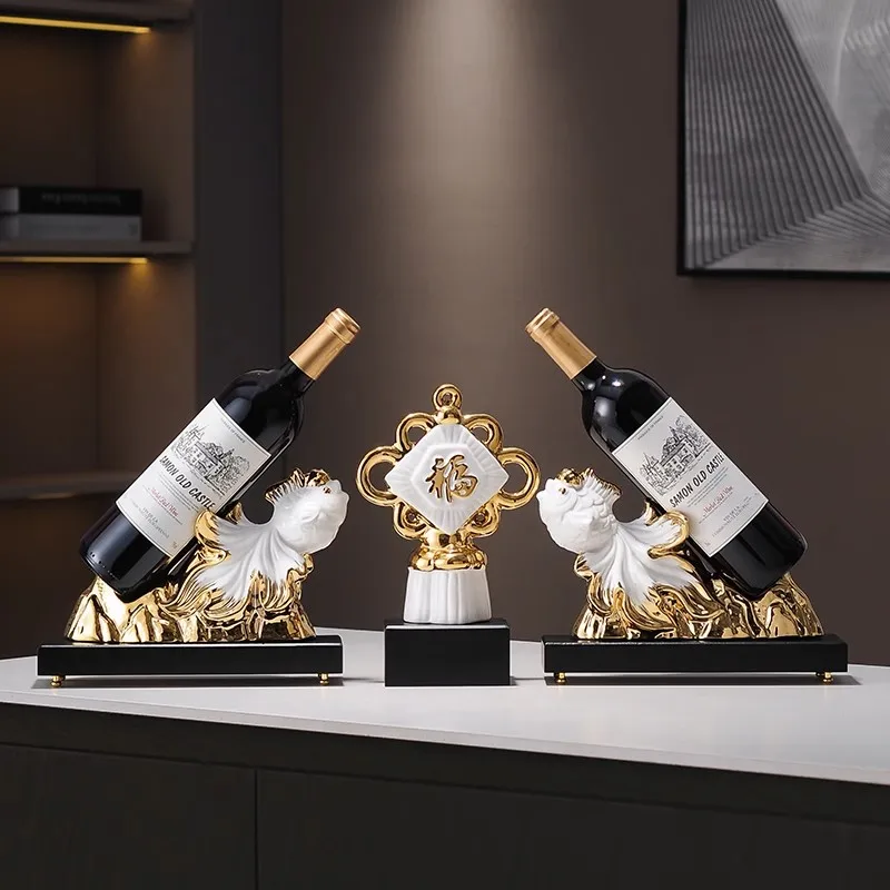 High end light luxury red wine rack decoration, wine cabinet, high-end decoration, home living room dining cabinet, koi creative
High end light luxury red wine rack decoration, wine cabinet, high-end decoration, home living room dining cabinet, koi creative