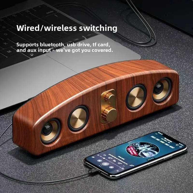 Vintage Bluetooth speaker with dual bass portable suitable for home and office desktop, vintage decorative wireless Bluetooth
Vintage Bluetooth speaker with dual bass portable suitable for home and office desktop, vintage decorative wireless Bluetooth
