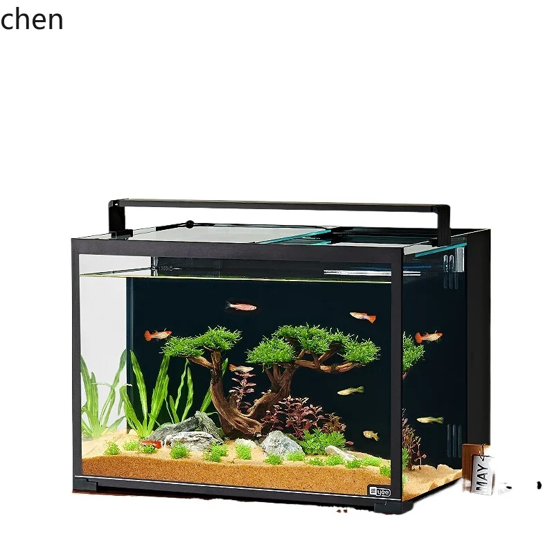 X-12 back filter fish tank integrated ultra-white glass tank landscaping full set living room desktop small
X-12 back filter fish tank integrated ultra-white glass tank landscaping full set living room desktop small