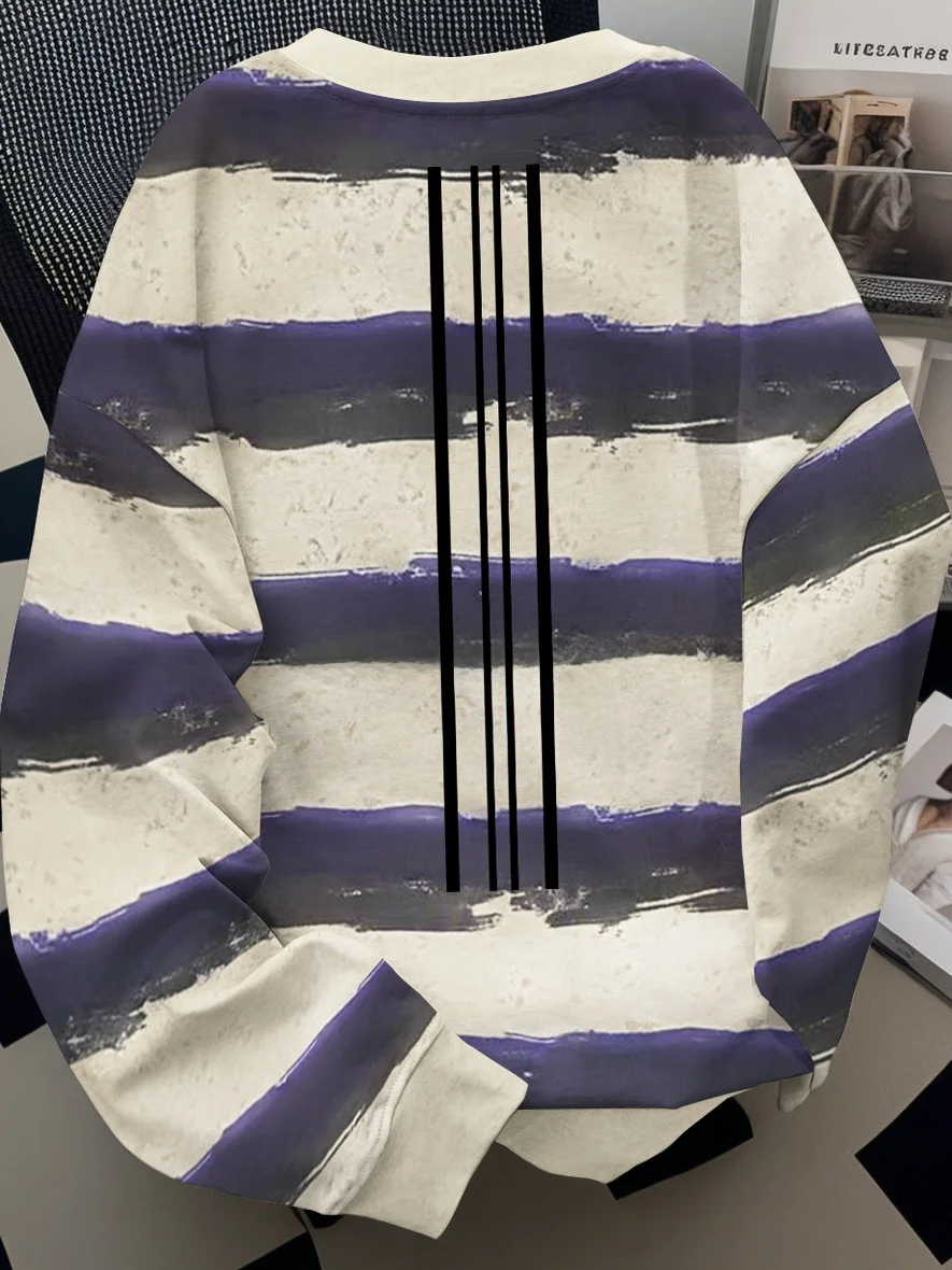 Loose ex Tie Dye Striped Sweatirt Outlet Brand Heavyweight Faionable Long Sve round Ne Printed Casual Top
Loose ex Tie Dye Striped Sweatirt Outlet Brand Heavyweight Faionable Long Sve round Ne Printed Casual Top