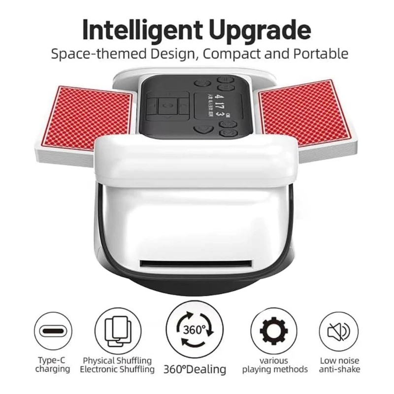 Intelligent Automatic Card Dealer Machine 360 Rotating Rechargeable Battery
Intelligent Automatic Card Dealer Machine 360 Rotating Rechargeable Battery