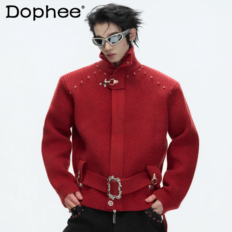 Men's 2026 Spring New Stand Collar Zipper Cardigan Sweaters Loose Comfort Knitted Jackets Waist-tight Solid Color Knitted Tops
Men's 2026 Spring New Stand Collar Zipper Cardigan Sweaters Loose Comfort Knitted Jackets Waist-tight Solid Color Knitted Tops