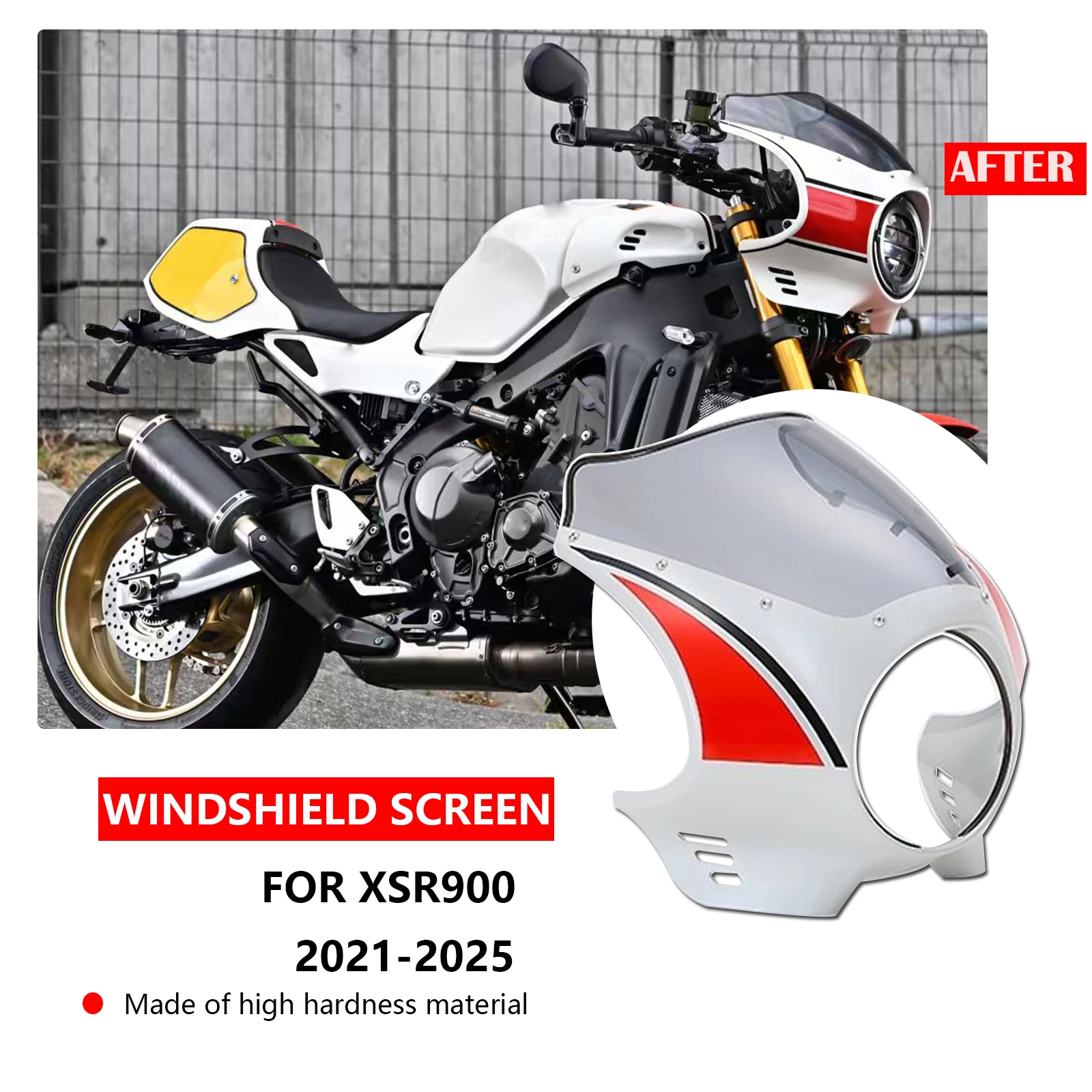 For XSR900 XSR 900 2021-2025 2024 2023 2022 New motorcycle accessories Headlight fairing Headlight windshield cover Windshield
For XSR900 XSR 900 2021-2025 2024 2023 2022 New motorcycle accessories Headlight fairing Headlight windshield cover Windshield